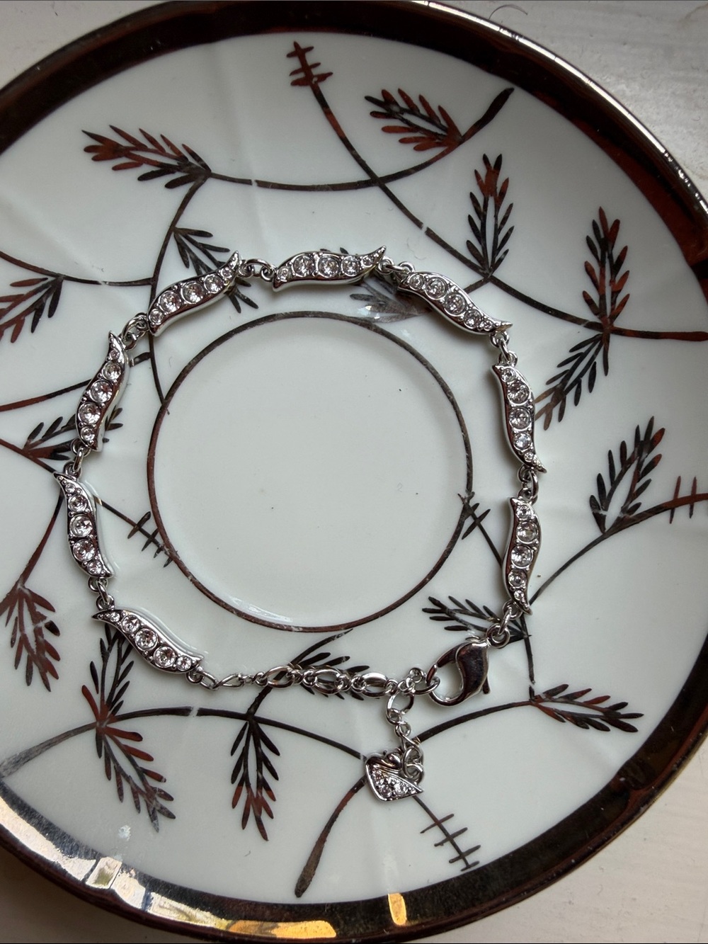 Swarovski Silver-Tone Crystal Link Bracelet